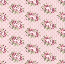 Tecido Estampado para Patchwork - Natural Beauty: Rosinhas na Cerca (0,50x1,40)