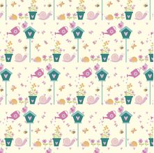 Tecido Estampado para Patchwork - Semeart: Bichinhos do Jardim (0,50x1,40)