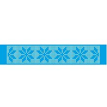 Stencil Natal Litoarte 5,5x 25 cm - STAB2N-002 Barrado de Flor