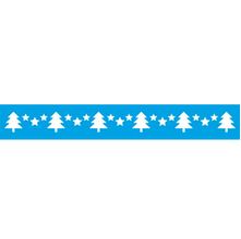 Stencil Natal Litoarte 4,2 x 28,5 cm - STBN-001 Barrado Pinheiro e Estrelas