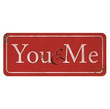 Placa Decorativa Litoarte 14,6x35cm - You&Me