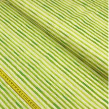 Tecido Estampado para Patchwork - Floratta: Listrado Verde Oliva (0,50x1,50)