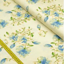 Tecido Estampado para Patchwork - Floratta: Floral Azul (0,50x1,50)