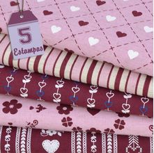 Kit de Tecido Blend de Linho Passion by Le Petit Atelier (30x70) 5 Estampas