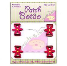 Acabamento para Laço Flor Rosa - 4 Unidades