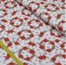 Tecido Estampado para Patchwork - Natal: Guirlanda (0,50x1,50)