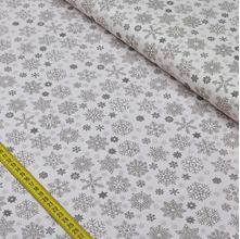 Tecido Estampado para Patchwork - Natal: Floco de Neve (0,50x1,50)