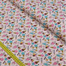 Tecido Estampado para Patchwork - Sorvetes Cor 2232 (0,50x1,40)