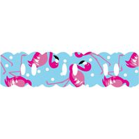 Passa Fita Marilda Mod. 92 Estampado - 10 Metros 993 - flamingo turquesa