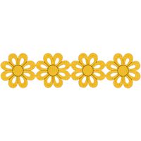 Guipir de Cetim Marilda 1104 Margarida Grande - 10 Metros 101 - amarelo