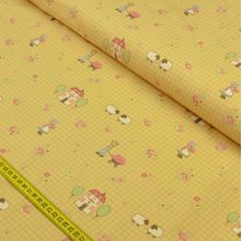 Tecido Estampado para Patchwork - Dream Little Dream Millyta: Sunbonnet Bege (0,50x1,50)