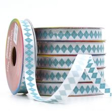 Fita de Cetim Quadriculado Tiffany Cor 260 - 11mm com 10 metros