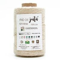 Barbante de Juta Colorido 500g - 394 Metros Marfim