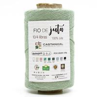 Barbante de Juta Colorido 500g - 394 Metros Verde água