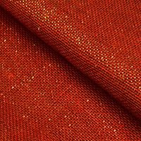 Tecido Juta Colorida com Brilho Castanhal (0,50x1,00) Vermelho com ouro