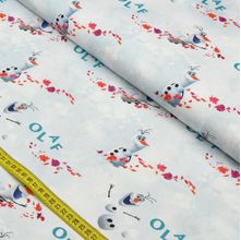 Tecido Estampado para Patchwork - Coleção Disney Frozen Olaf (0,50x1,50)