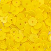 Botão de Pressão Redondo Plástico Ritas 10mm - 50 Unidades Amarelo