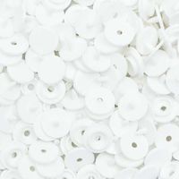 Botão de Pressão Redondo Plástico Ritas 10mm - 50 Unidades Branco