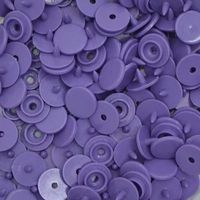 Botão de Pressão Redondo Plástico Ritas 10mm - 50 Unidades Violeta