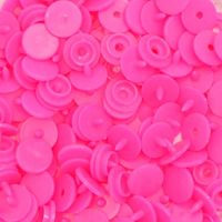 Botão de Pressão Redondo Plástico Ritas 10mm - 50 Unidades Rosa cítrico