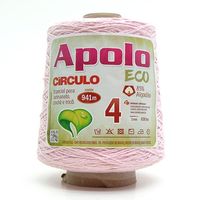 Barbante Apolo Eco nº04 600g 3526 rosa bebê