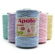 Kit Barbante Apolo Eco nº06 1,8Kg Tom Pastel - 5 Cores