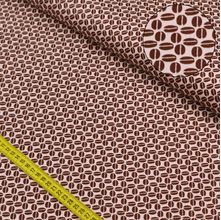 Tecido Estampado para Patchwork - Cafeteria: Grão de Café Fundo Bege (0,50x1,50)