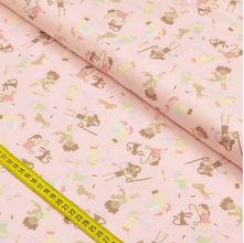 Tecido Estampado para Patchwork - Infantil Rosa Cor 24372 (0,50x1,40)