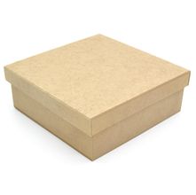 Caixa em MDF Cru Tampa Sapato - 17x17x6cm