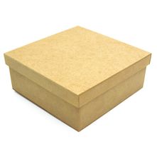 Caixa em MDF Cru Tampa Sapato - 20x20x8cm