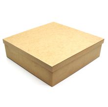 Caixa em MDF Cru Tampa Sapato - 35x35x10cm