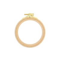 Bastidor de Madeira com Regulador para Bordado - Nurge   Nº 1 - 10cm