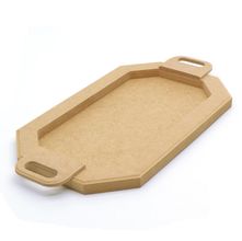 Bandeja Cesta Média com Alça em MDF - 43,5X29,5X1,5CM