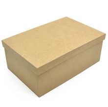 Caixa em MDF Cru Tampa Sapato - 30x20x12cm