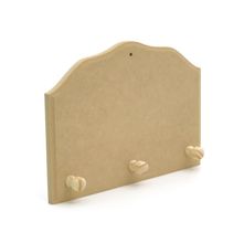 Cabideiro com 3 Pinos em MDF - 20x15cm