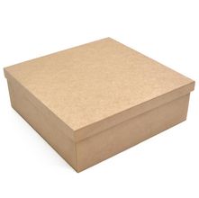 Caixa em MDF Cru Tampa Sapato - 30x30x10cm