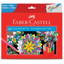 Lápis de Cor Faber-Castell Estojo Exclusivo - 60 Cores