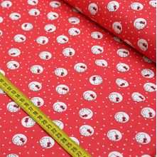 Tecido Estampado para Patchwork - Hello Kitty Dots Fundo Vermelho (0,50x1,40)