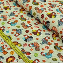 Tecido Estampado para Patchwork - Galinha Pintadinha 02 (0,50x1,40)