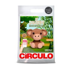 Kit Amigurumi Coleção Safari Baby Círculo - Macaco