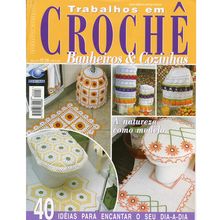 Revista Crochê Banheiros e Cozinhas Ed. Central nº 26