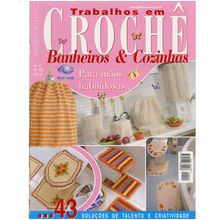 Revista Crochê Banheiros e Cozinhas Ed. Central nº 22