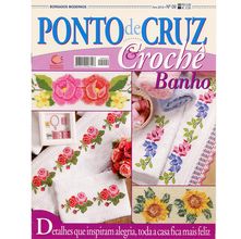 Revista Ponto de Cruz e Crochê Banho Ed. Central nº 09