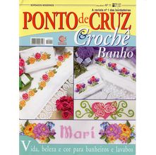 Revista Ponto de Cruz e Crochê Banho Ed. Central nº 11