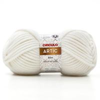 Fio Artic Círculo 200g - Acrílico e Lã Natural 8001 branco