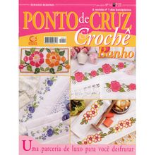 Revista Ponto de Cruz e Crochê Banho Ed. Central nº 14