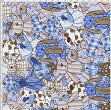 Tecido Estampado Para Patchwork - Ursinhos 325252 Cor 1503 (0,50X1,40)