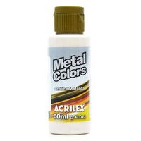 Tinta Acrilica Metal Colors Acrilex 60ml 562 - branco metalico