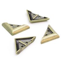 Cantoneira 28 x 28 mm - 4 unid Ouro velho