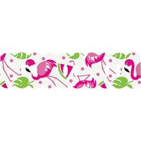 Passa Fita Marilda Mod. 92 Estampado - 10 Metros 992 - flamingo branco